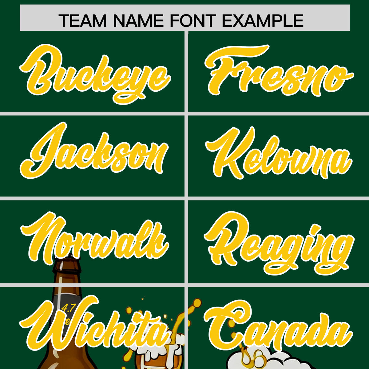 Custom Green Personalized Team Shirts for Parties &amp; Training | KXKSHOP