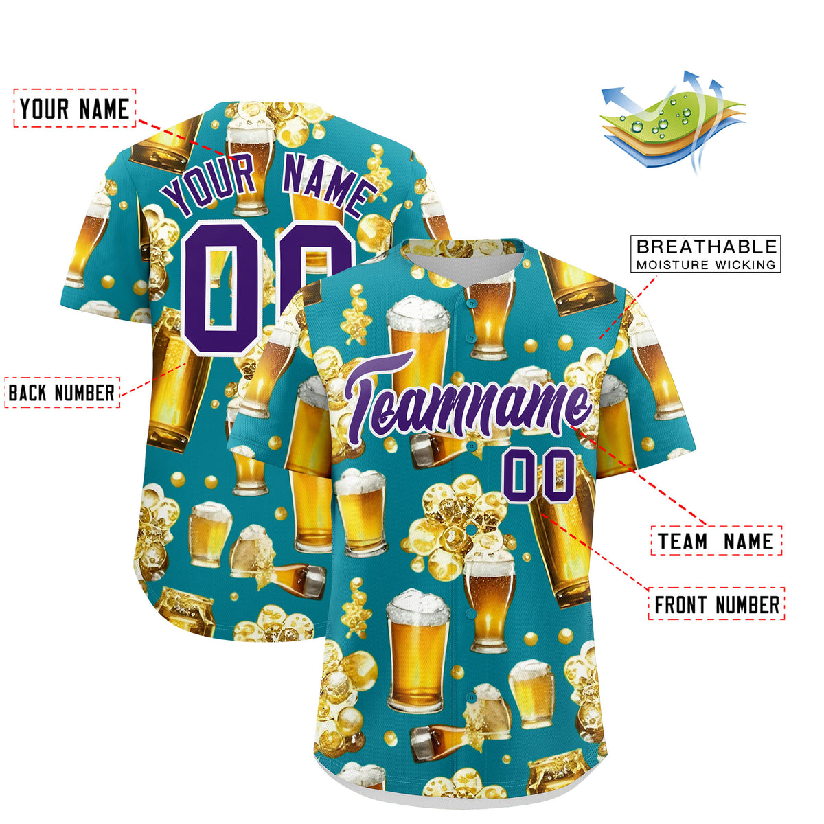 Custom Teal Personalized Team Shirts for Parties &amp; Training | KXKSHOP