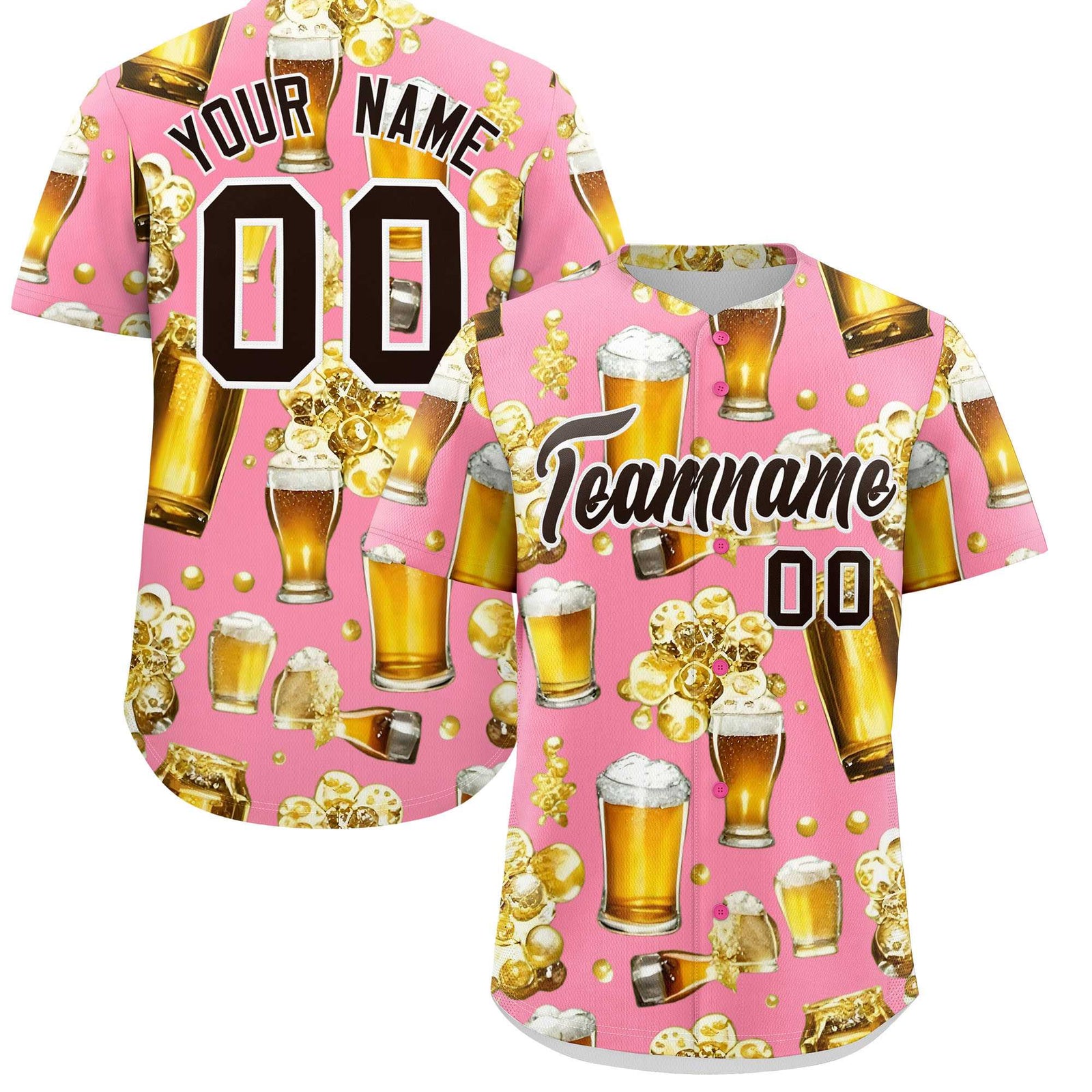 Custom Light Pink Personalized Team Shirts for Parties & Training | KXKSHOP