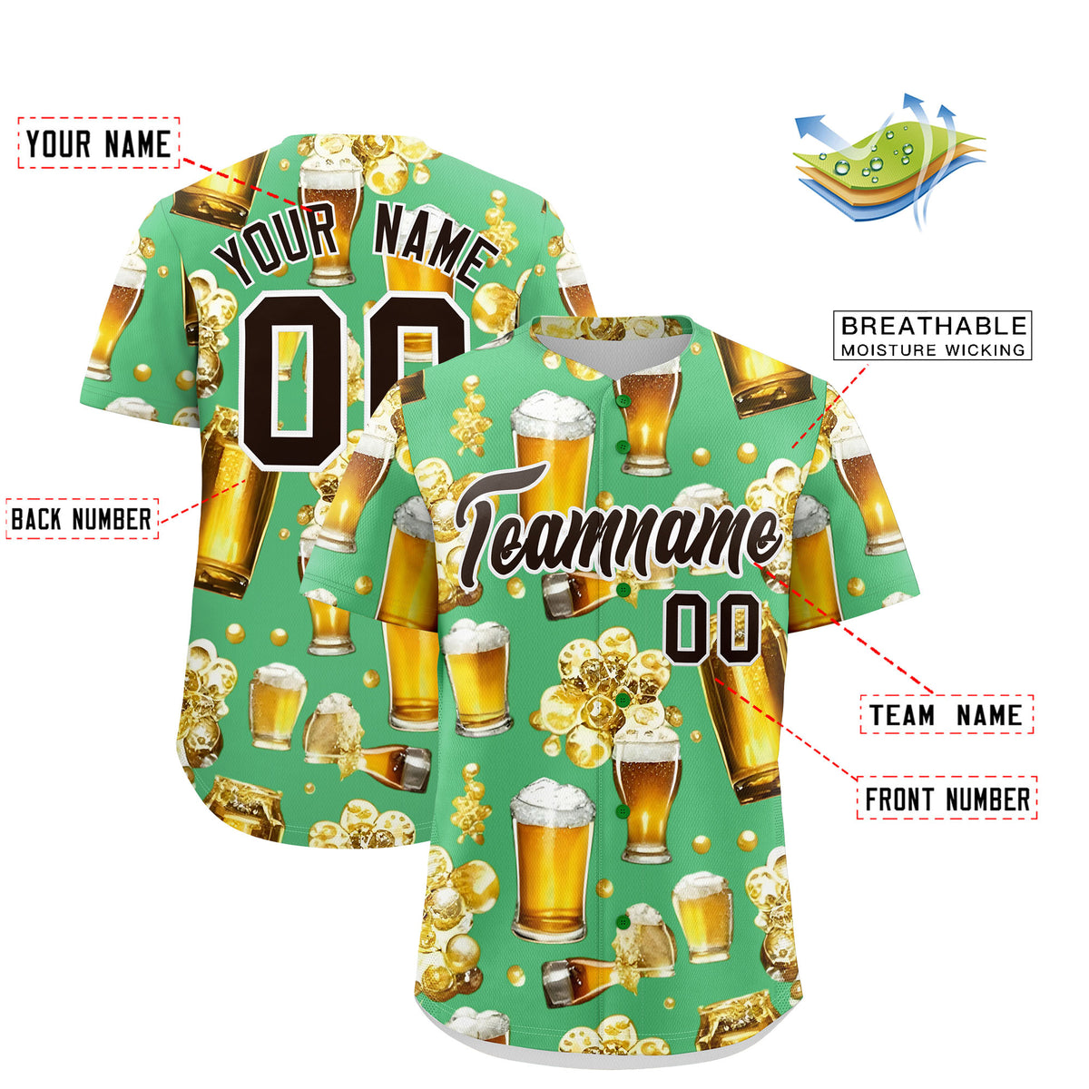 Custom Neon Green Personalized Team Shirts for Parties &amp; Training | KXKSHOP