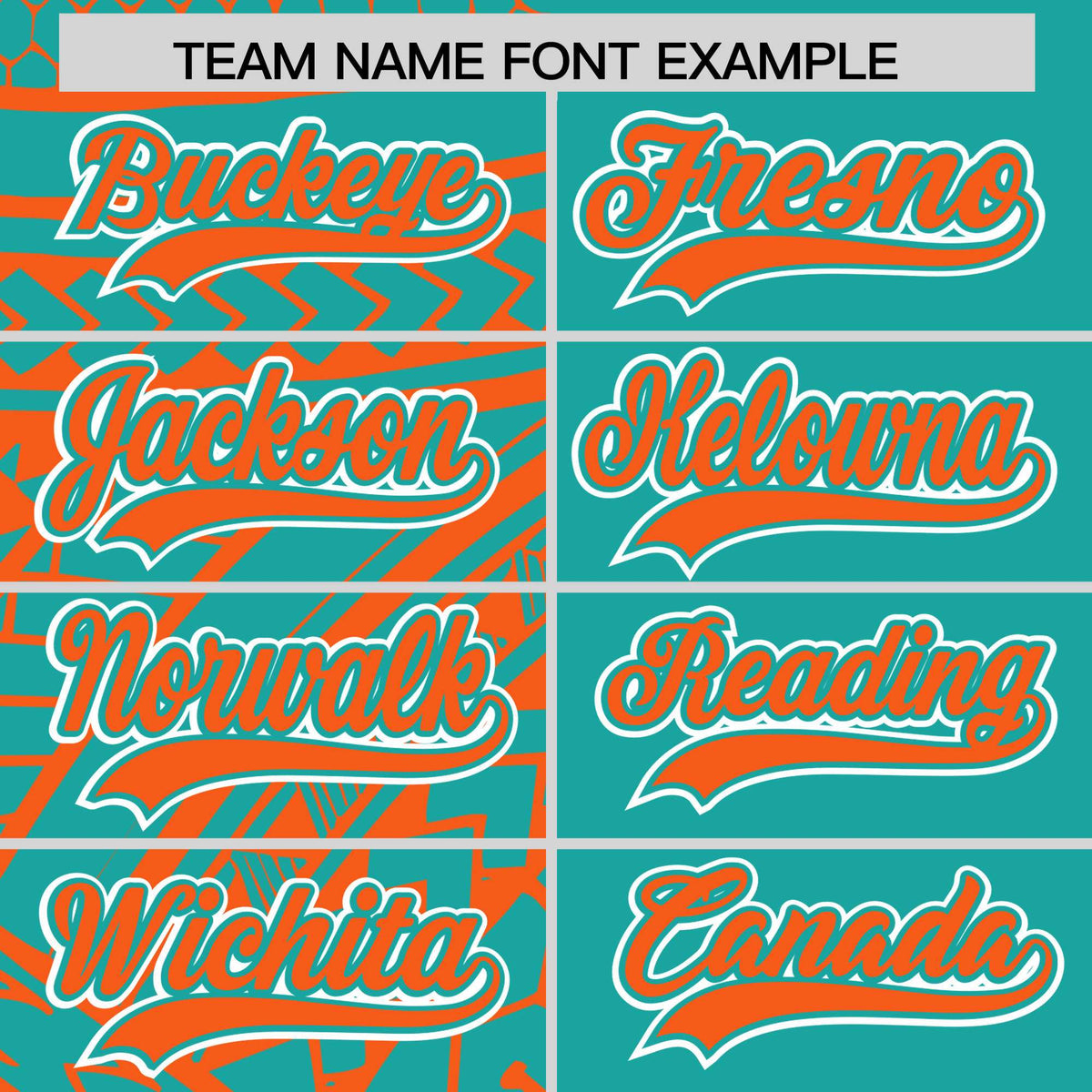 Custom Aqua Orange Split Fashion Tribal Pattern Authentic Baseball Jersey