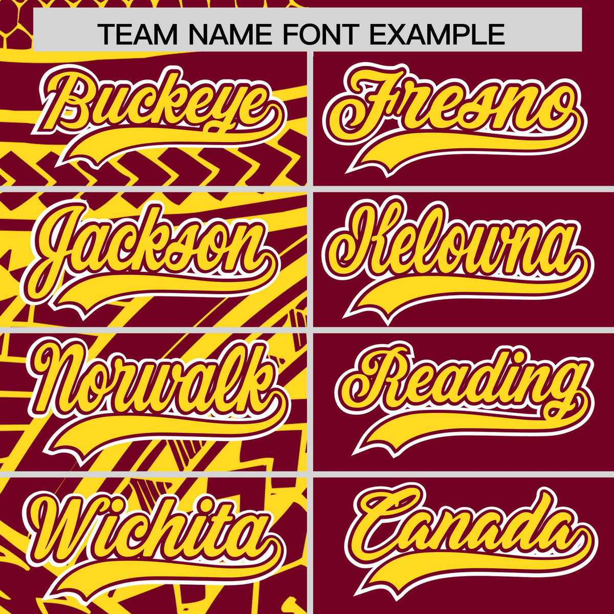 Custom Crimson Gold Split Fashion Tribal Pattern Authentic Baseball Jersey