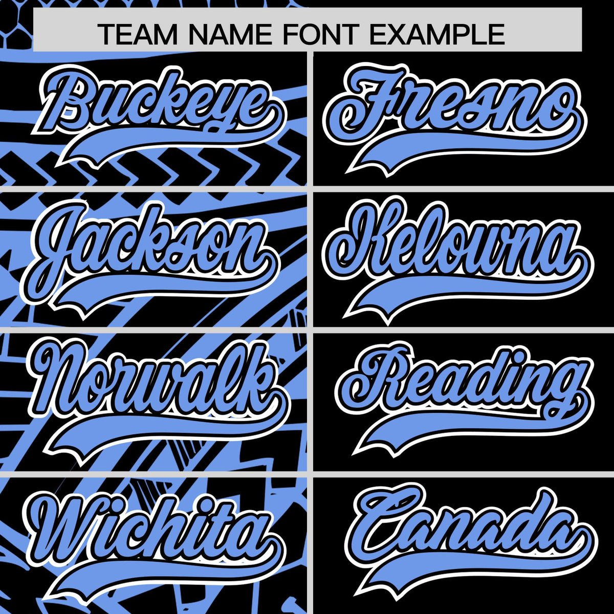 Custom Black Light Blue Split Fashion Tribal Pattern Authentic Baseball Jersey