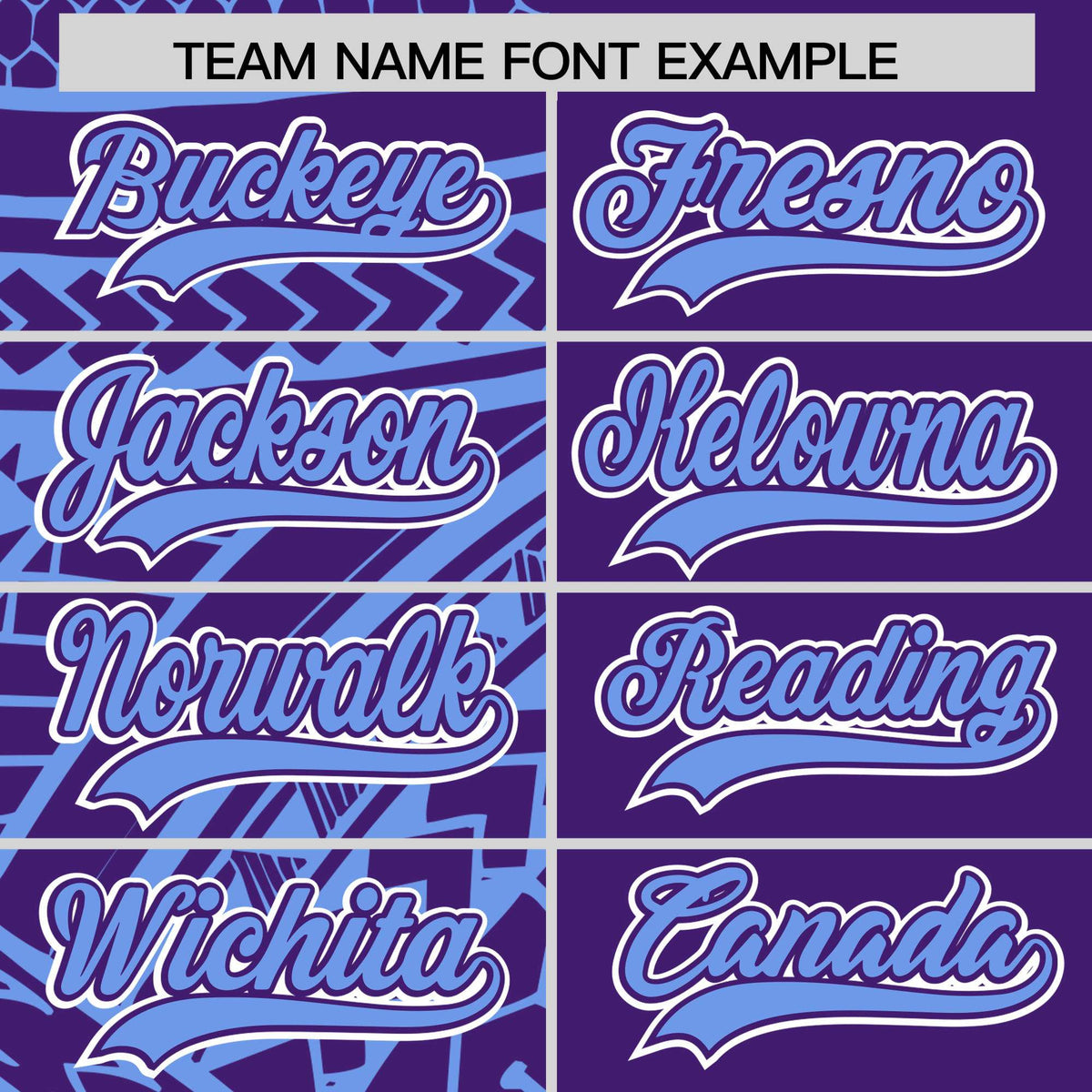 Custom Light Blue Purple Split Fashion Tribal Pattern Authentic Baseball Jersey