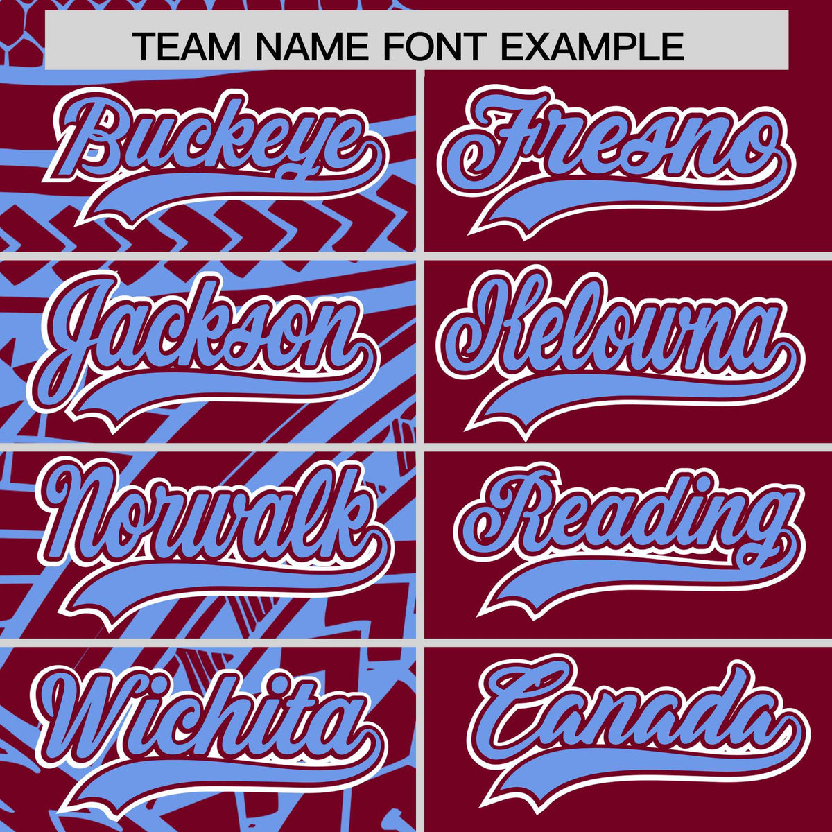 Custom Crimson Light Blue Split Fashion Tribal Pattern Authentic Baseball Jersey