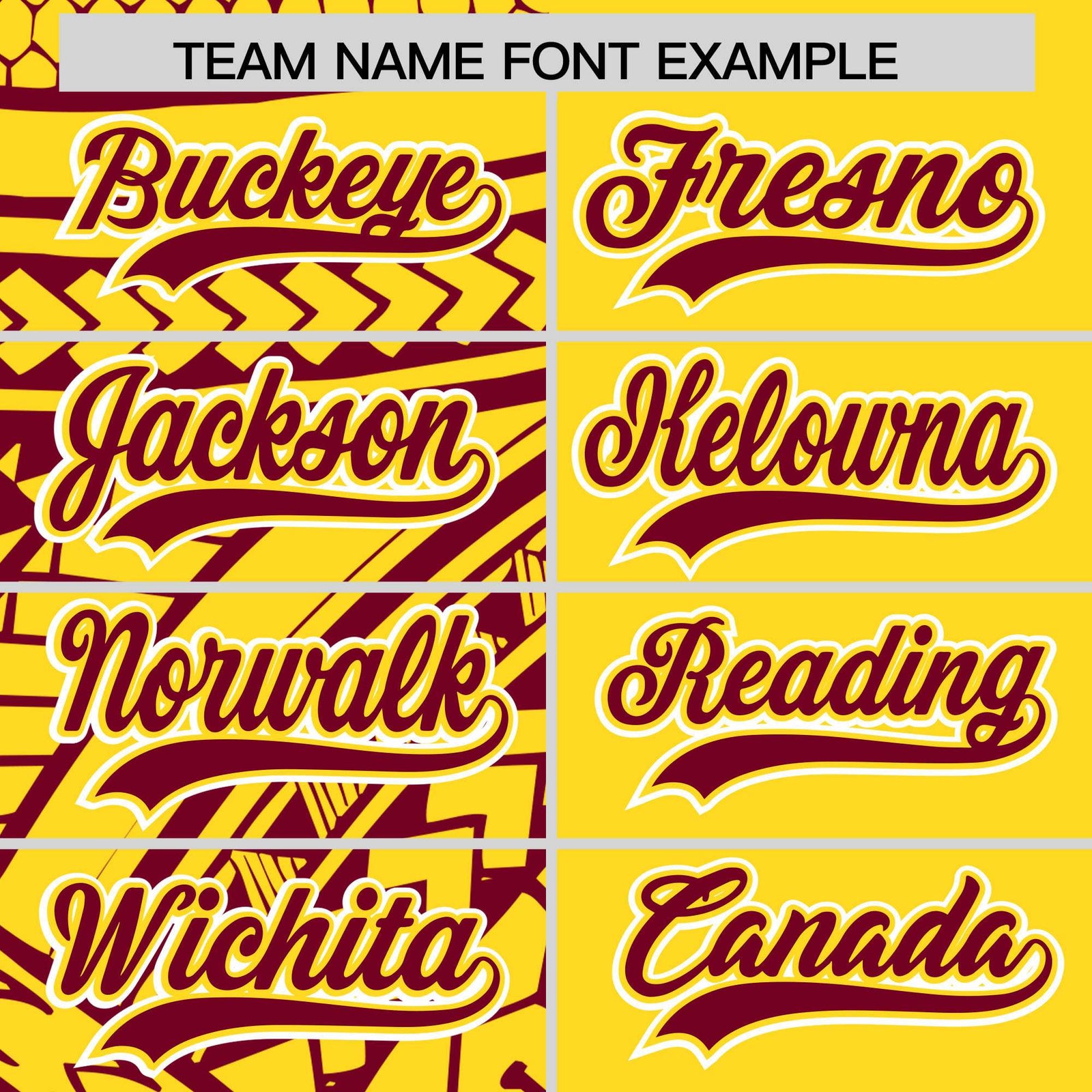 Custom Gold Crimson Split Fashion Tribal Pattern Authentic Baseball Jersey