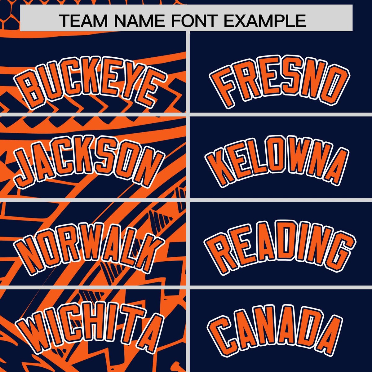 Custom Navy Orange Split Fashion Tribal Pattern Authentic Baseball Jersey