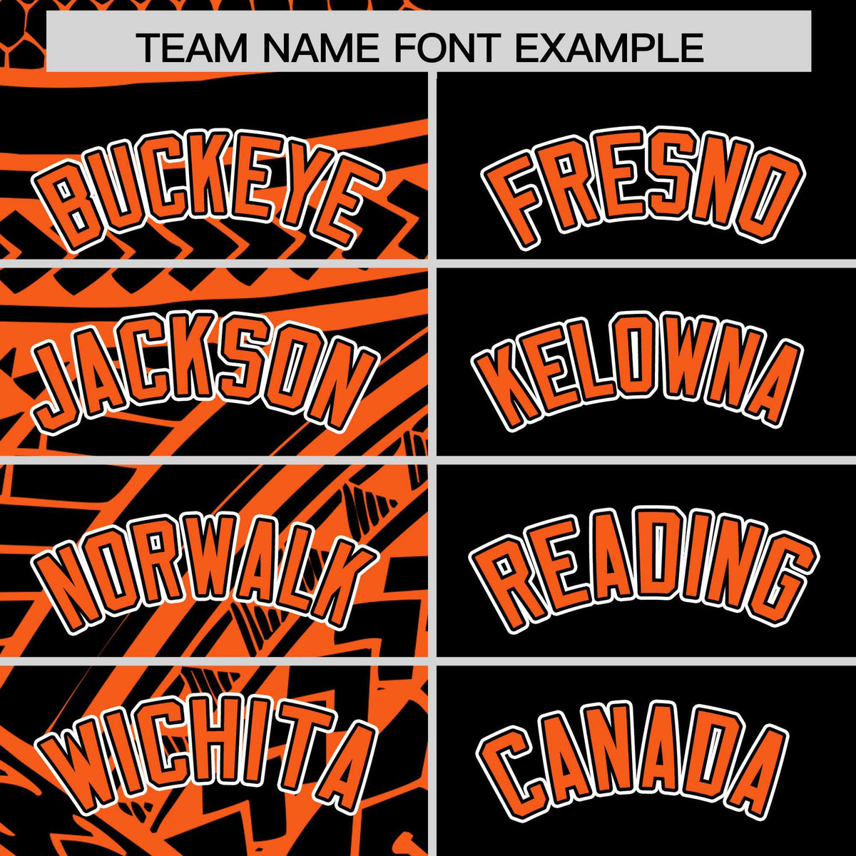 Custom Black Orange Split Fashion Tribal Pattern Authentic Baseball Jersey