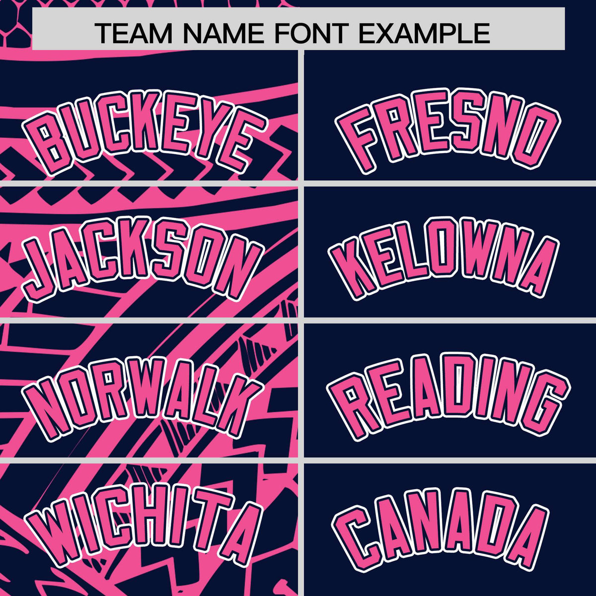 Custom Navy Pink Split Fashion Tribal Pattern Authentic Baseball Jersey