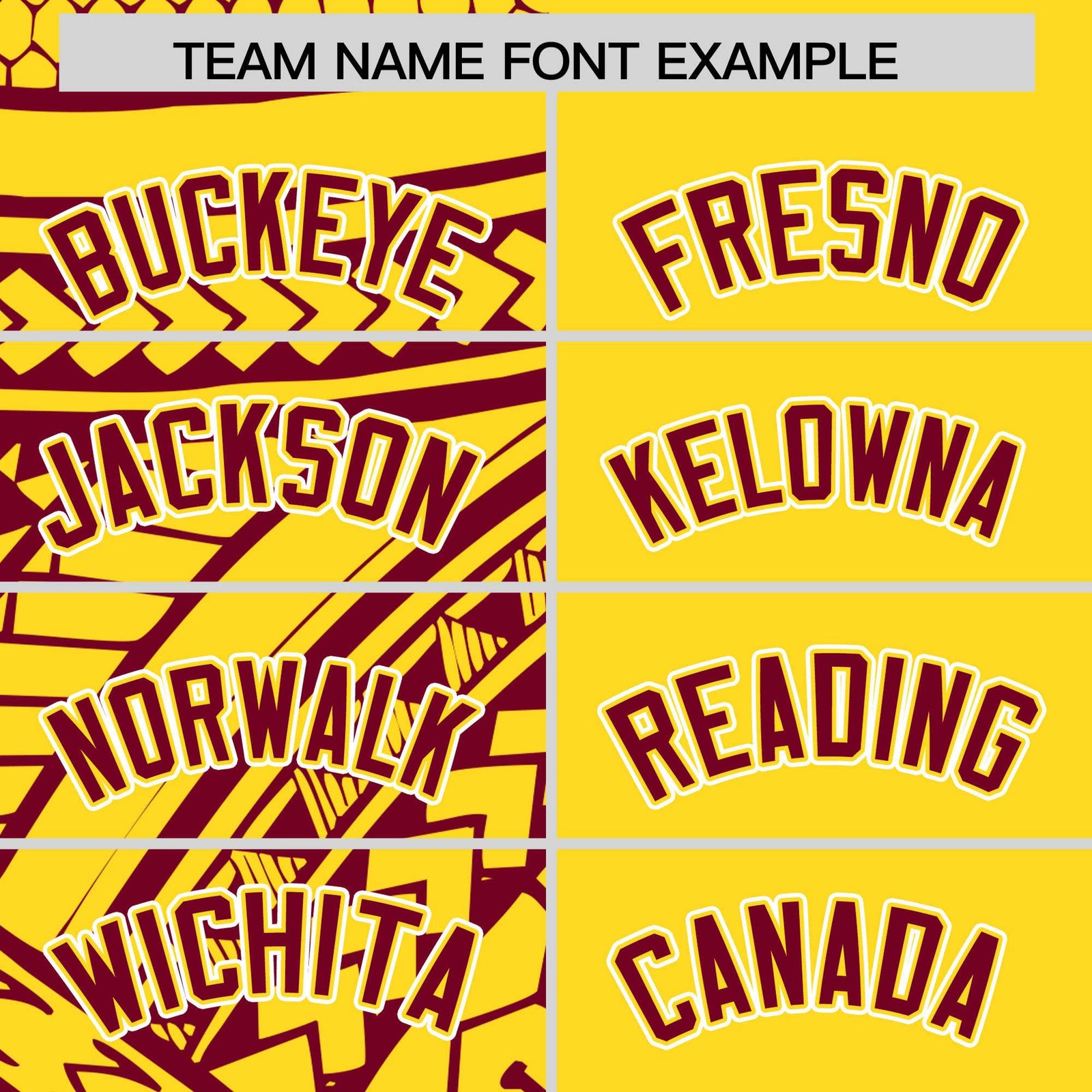 Custom Gold Crimson Split Fashion Tribal Pattern Authentic Baseball Jersey