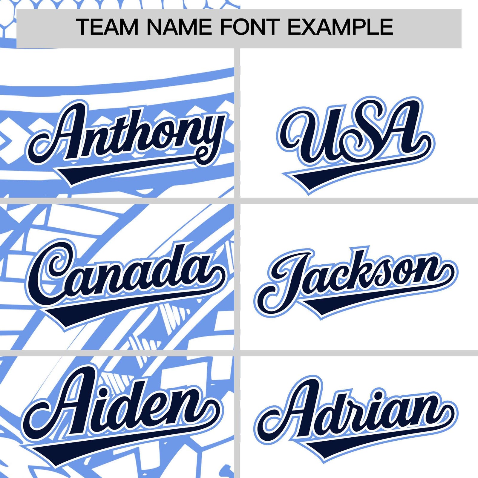 Custom Light Blue Navy Split Fashion Tribal Pattern Authentic Baseball Jersey