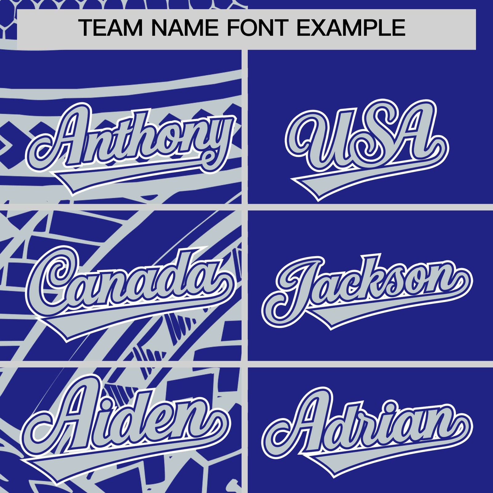 Custom Royal Silver Split Fashion Tribal Pattern Authentic Baseball Jersey