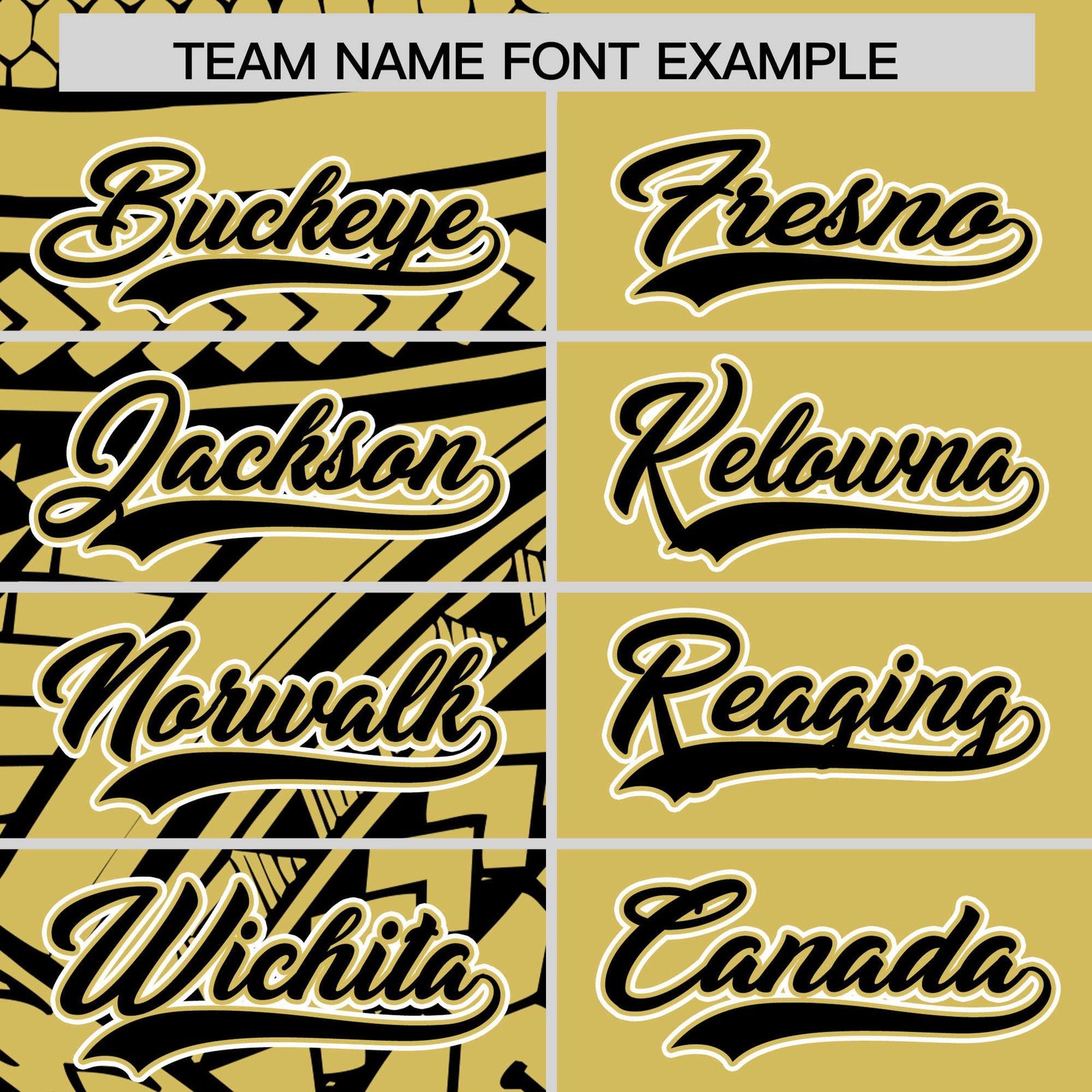 Custom Old Gold Black Split Fashion Tribal Pattern Authentic Baseball Jersey