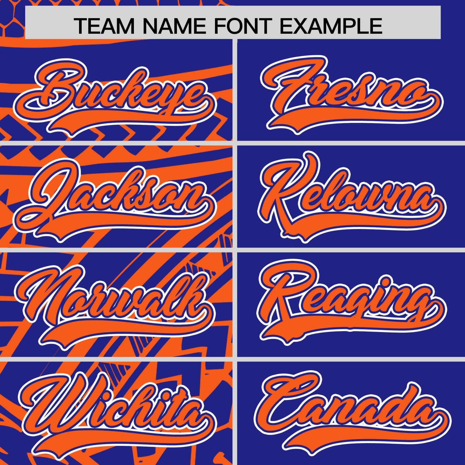 Custom Royal Orange Split Fashion Tribal Pattern Authentic Baseball Jersey