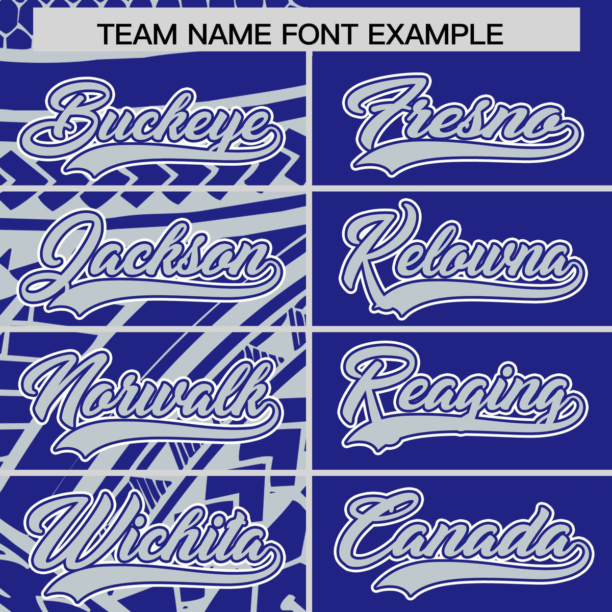 Custom Royal Silver Split Fashion Tribal Pattern Authentic Baseball Jersey