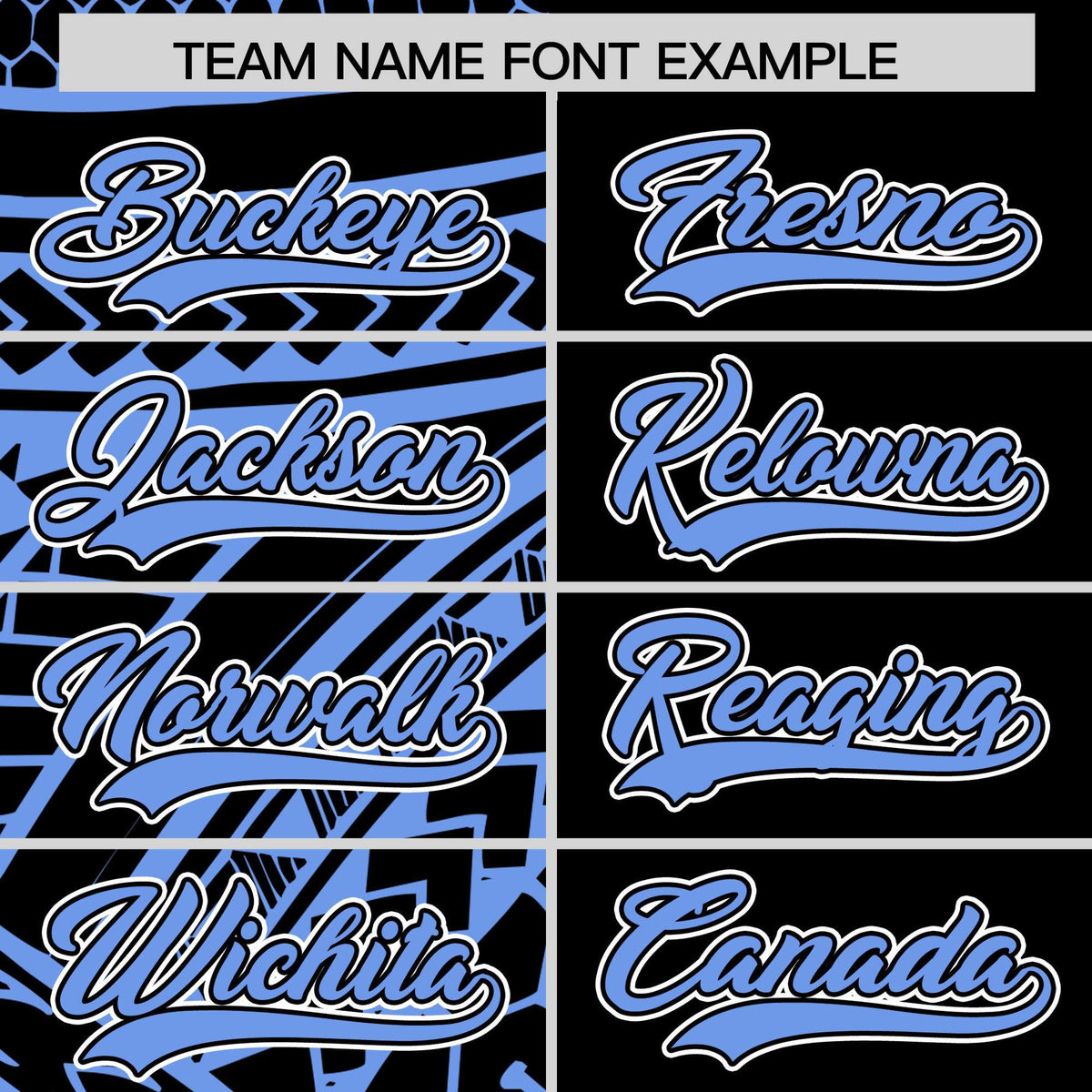 Custom Black Light Blue Split Fashion Tribal Pattern Authentic Baseball Jersey