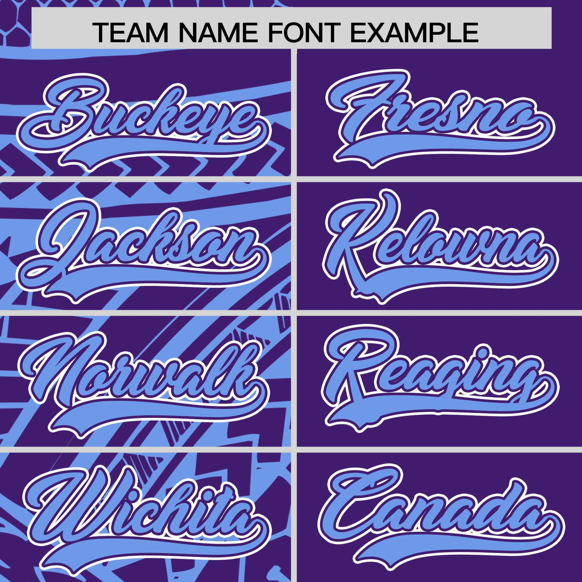 Custom Light Blue Purple Split Fashion Tribal Pattern Authentic Baseball Jersey
