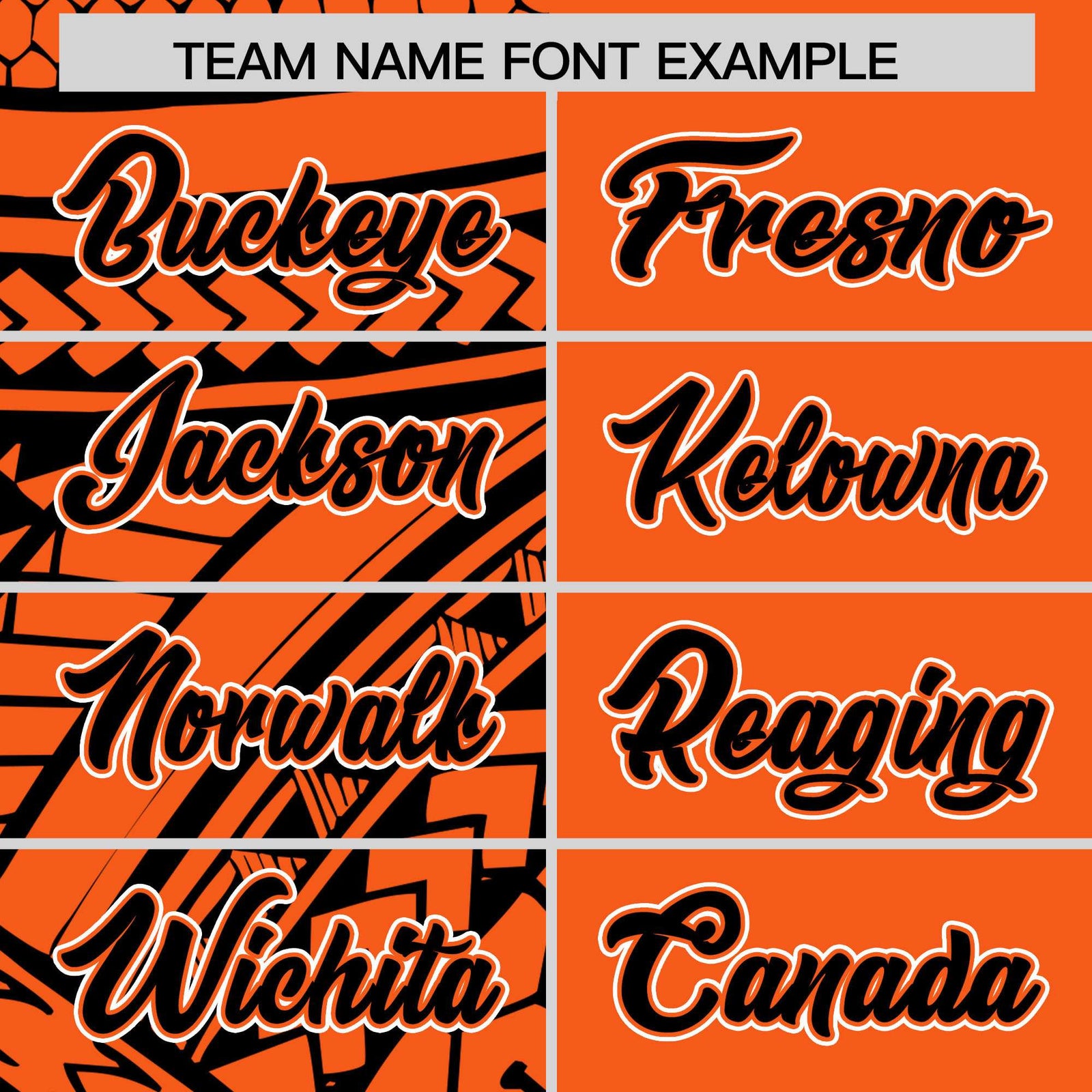 Custom Orange Black Split Fashion Tribal Pattern Authentic Baseball Jersey