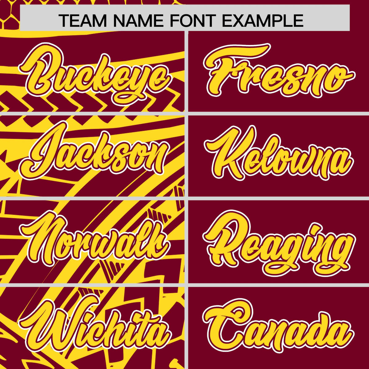 Custom Crimson Gold Split Fashion Tribal Pattern Authentic Baseball Jersey