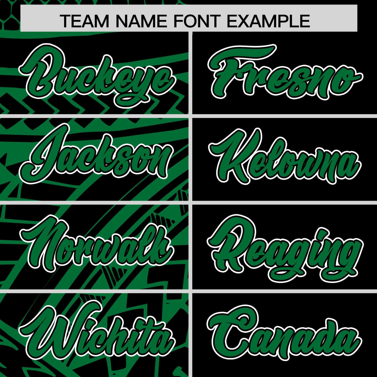 Custom Black Kelly Green Split Fashion Tribal Pattern Authentic Baseball Jersey