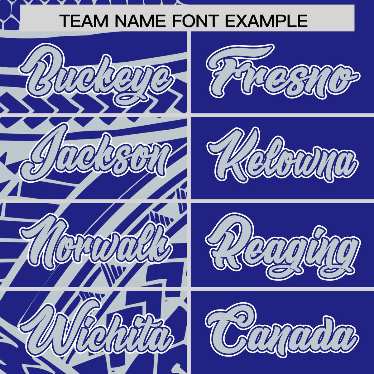 Custom Royal Silver Split Fashion Tribal Pattern Authentic Baseball Jersey