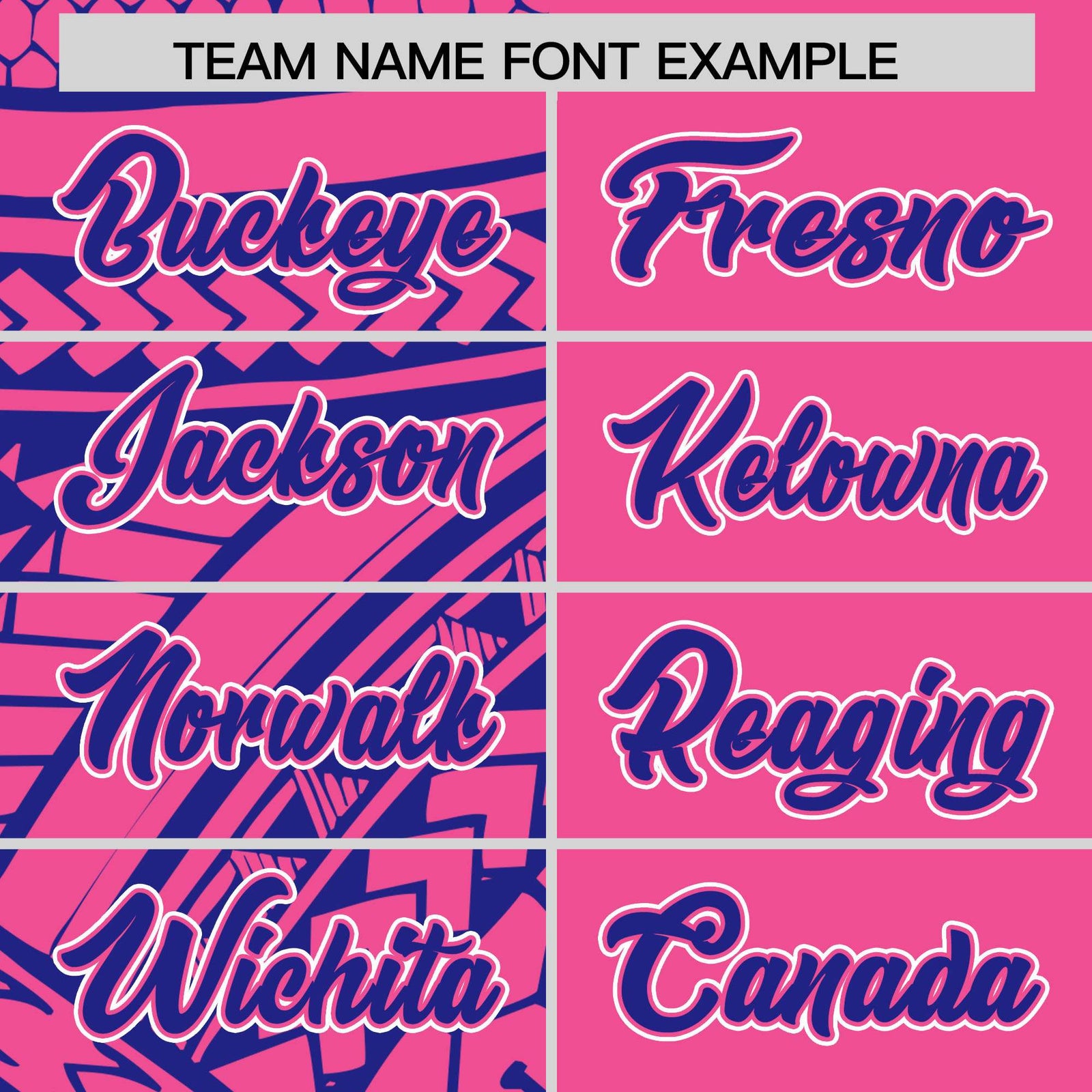 Custom Pink Royal Split Fashion Tribal Pattern Authentic Baseball Jersey