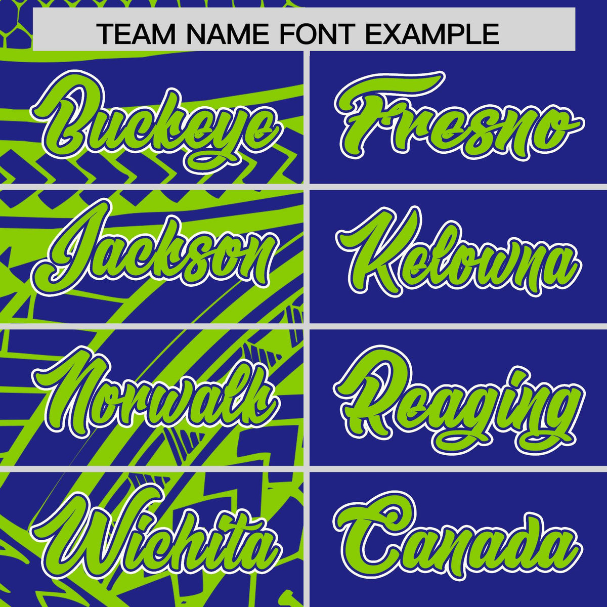 Custom Royal Neon Green Split Fashion Tribal Pattern Authentic Baseball Jersey