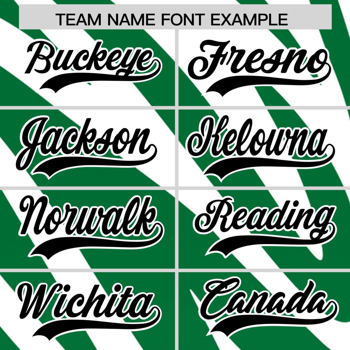 Custom Kelly Green White Tiger Stripe Gradient Animal Print Personalized Team Shirt Baseball Jersey