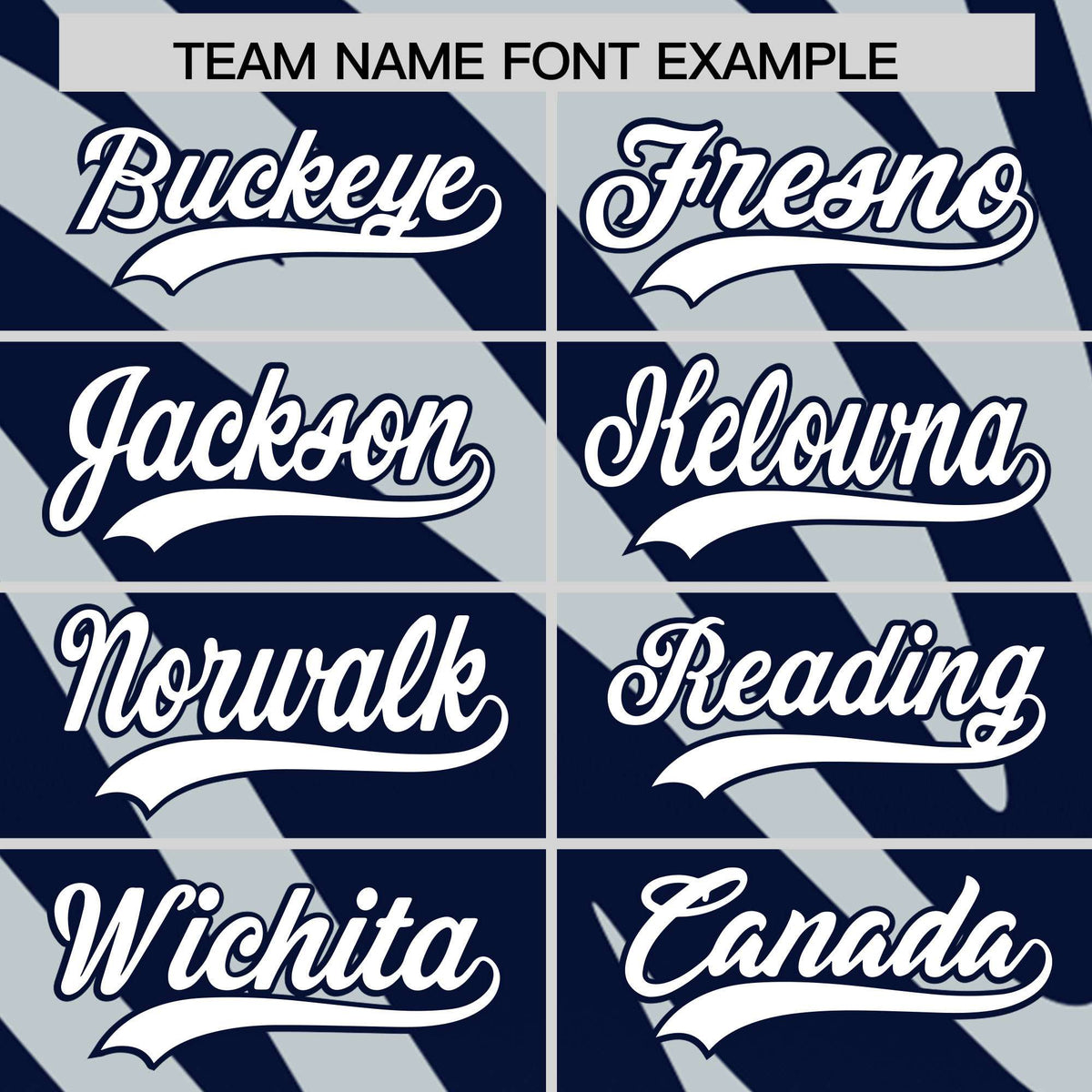 Custom Navy Silver Tiger Stripe Gradient Animal Print Personalized Team Shirt Baseball Jersey