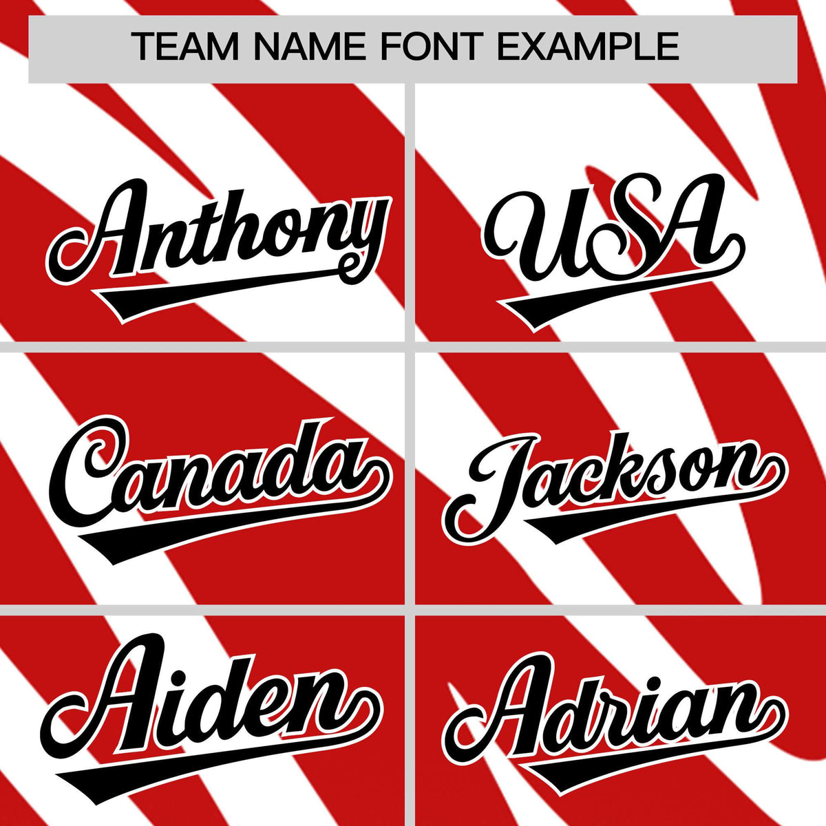 Custom Red White Tiger Stripe Gradient Animal Print Personalized Team Shirt Baseball Jersey