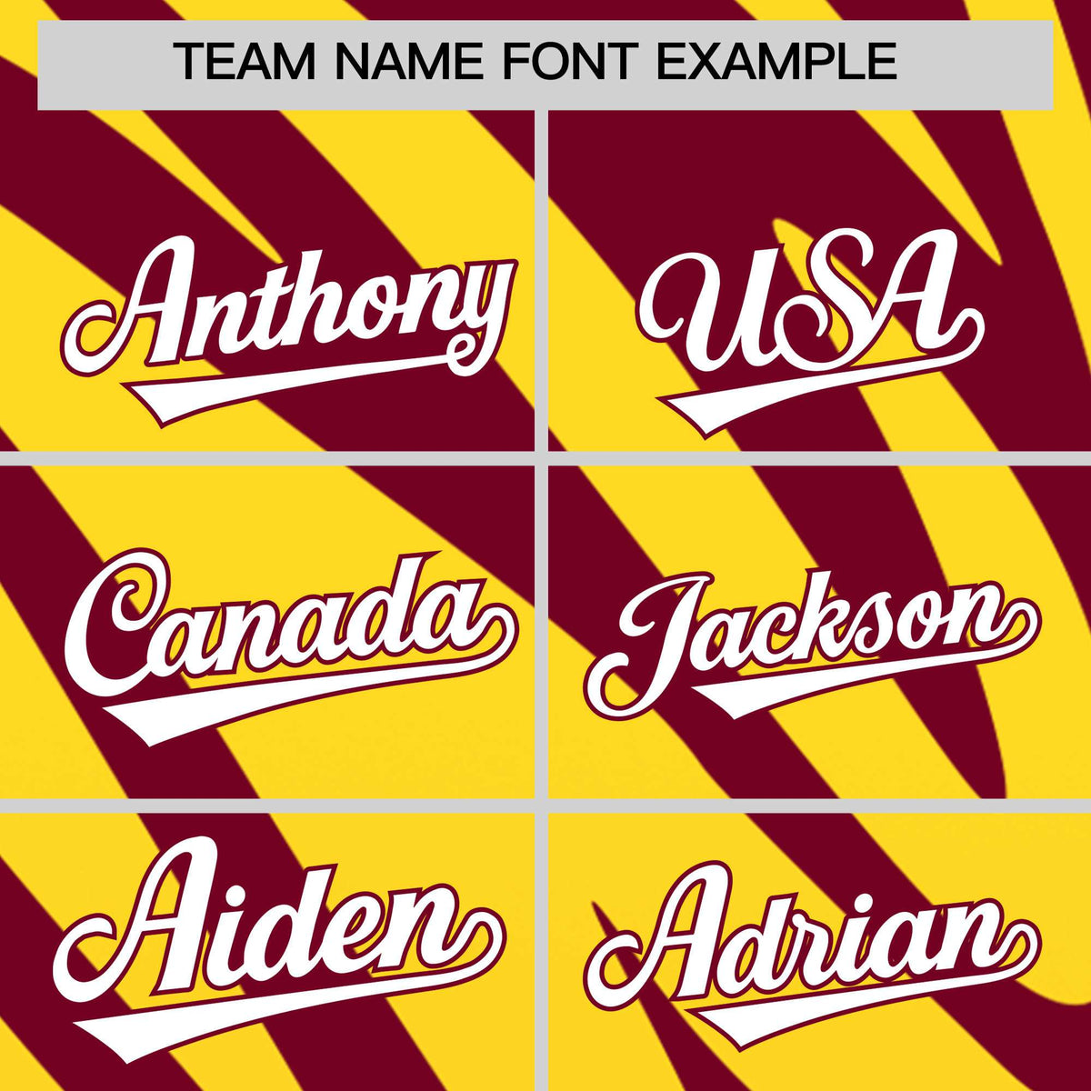 Custom Crimson Gold Tiger Stripe Gradient Animal Print Personalized Team Shirt Baseball Jersey