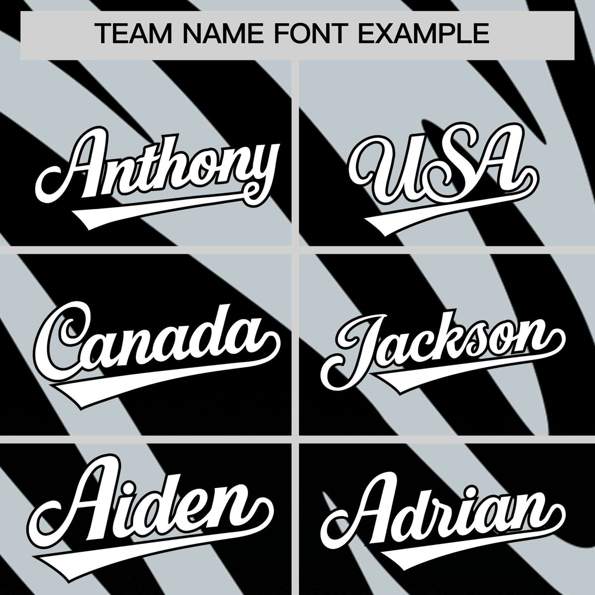 Custom Black Silver Tiger Stripe Gradient Animal Print Personalized Team Shirt Baseball Jersey