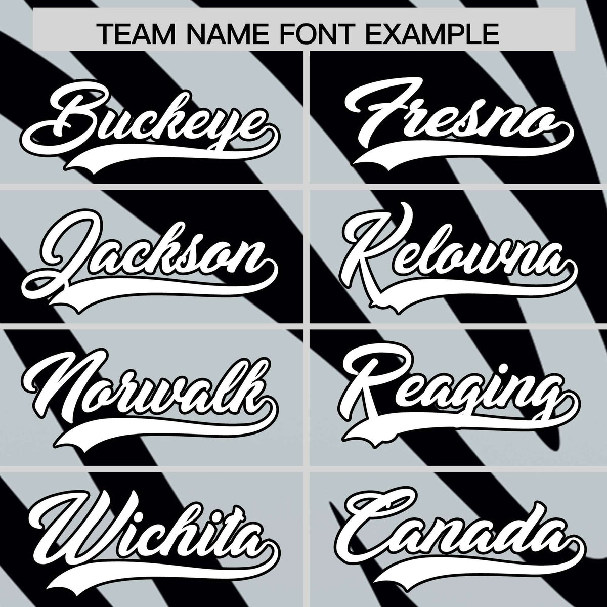 Custom Silver Black Tiger Stripe Gradient Animal Print Personalized Team Shirt Baseball Jersey