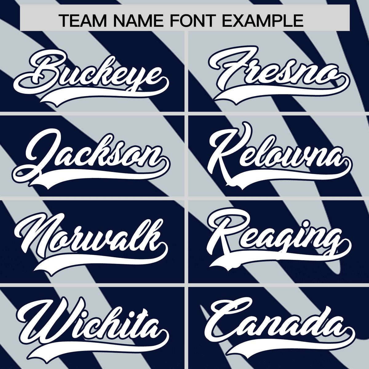 Custom Navy Silver Tiger Stripe Gradient Animal Print Personalized Team Shirt Baseball Jersey