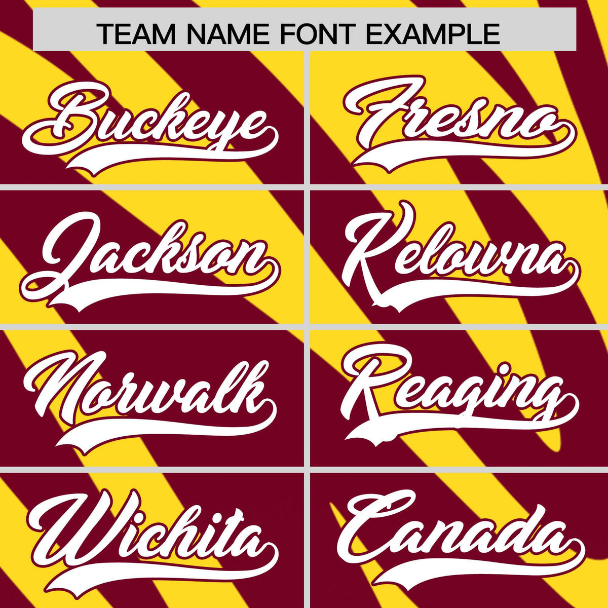 Custom Gold Crimson Tiger Stripe Gradient Animal Print Personalized Team Shirt Baseball Jersey