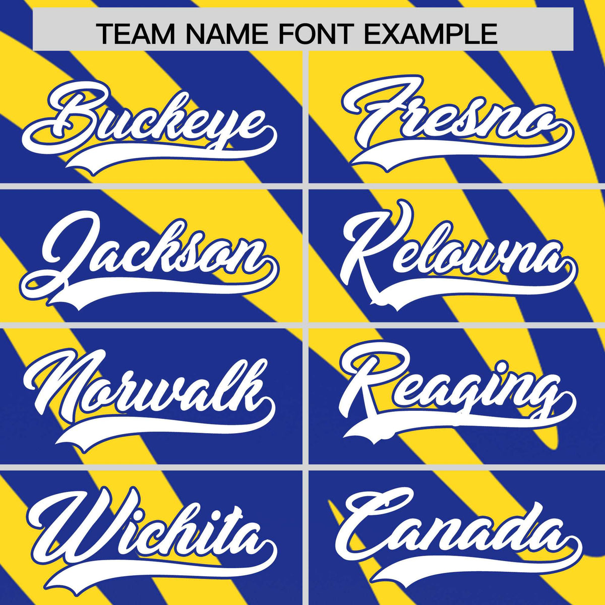 Custom Gold Royal Tiger Stripe Gradient Animal Print Personalized Team Shirt Baseball Jersey