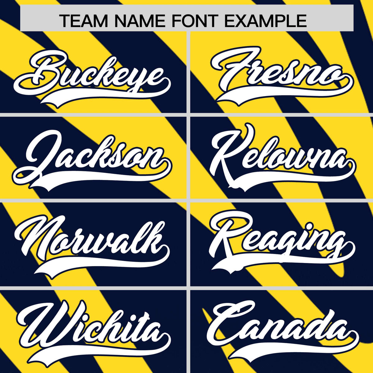 Custom Gold Navy Tiger Stripe Gradient Animal Print Personalized Team Shirt Baseball Jersey