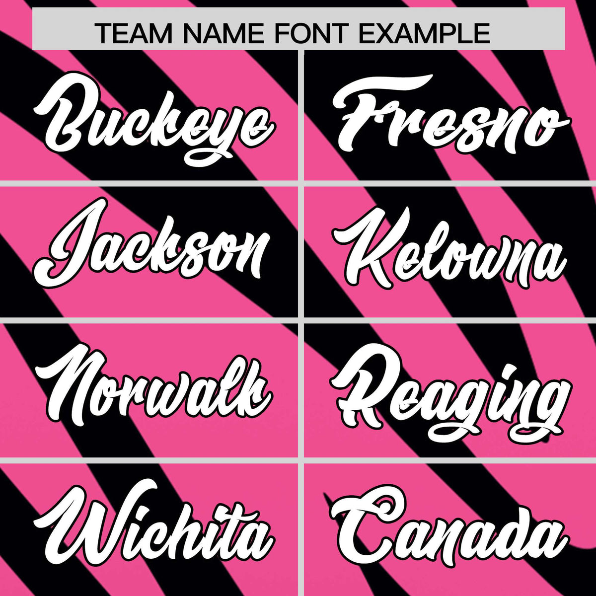 Custom Pink Black Tiger Stripe Gradient Animal Print Personalized Team Shirt Baseball Jersey