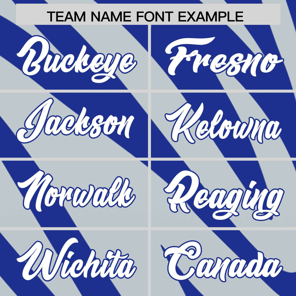 Custom Royal Silver Tiger Stripe Gradient Animal Print Personalized Team Shirt Baseball Jersey
