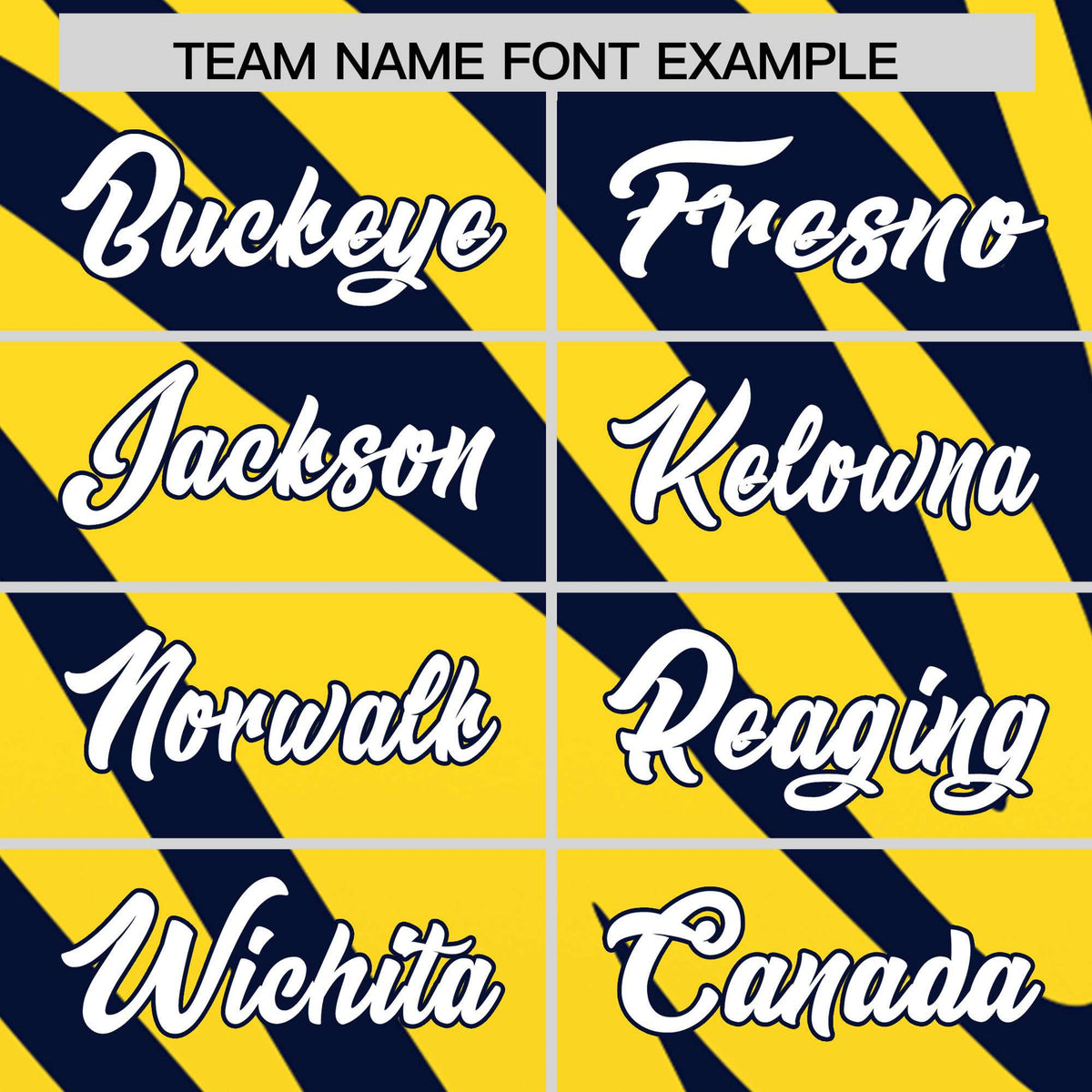 Custom Navy Gold Tiger Stripe Gradient Animal Print Personalized Team Shirt Baseball Jersey