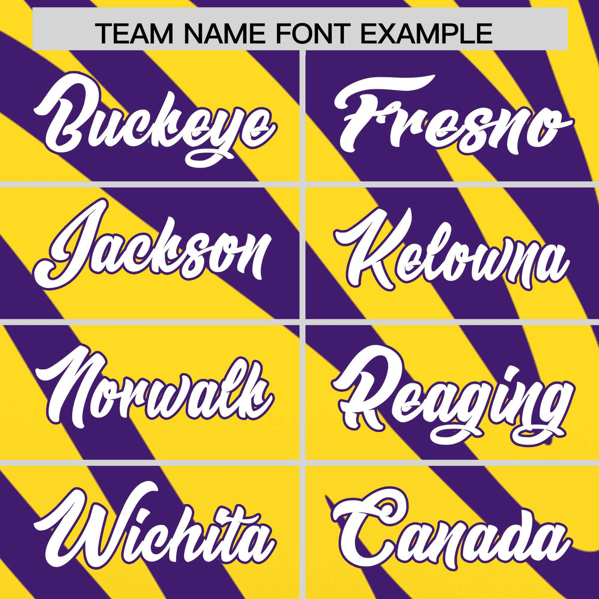 Custom Purple Gold Tiger Stripe Gradient Animal Print Personalized Team Shirt Baseball Jersey