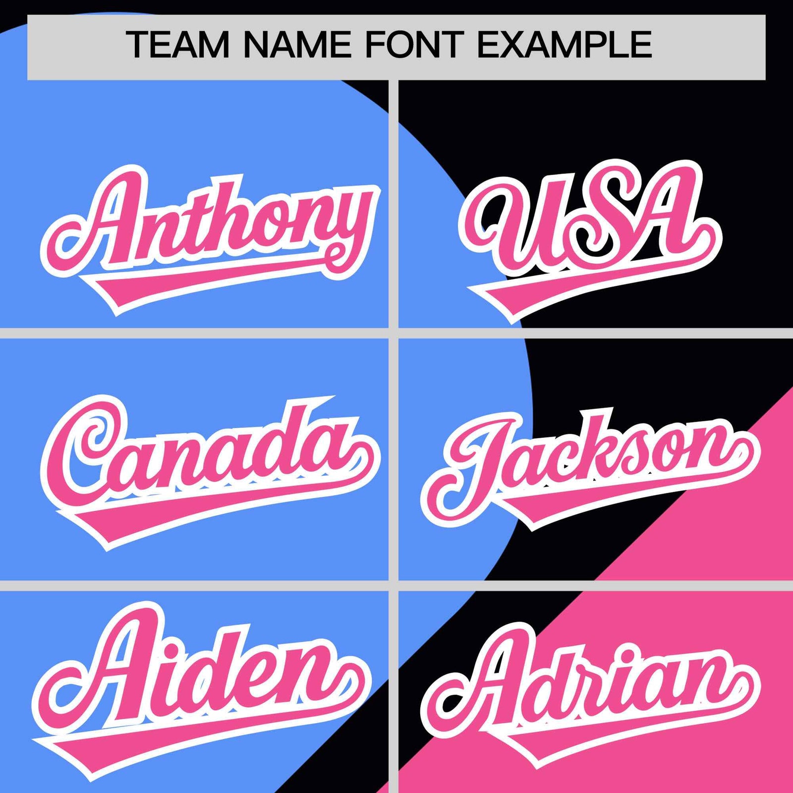 Custom Black Powder Blue-Pink Color Block Personalized Half Heart Pattern Authentic Baseball Jersey