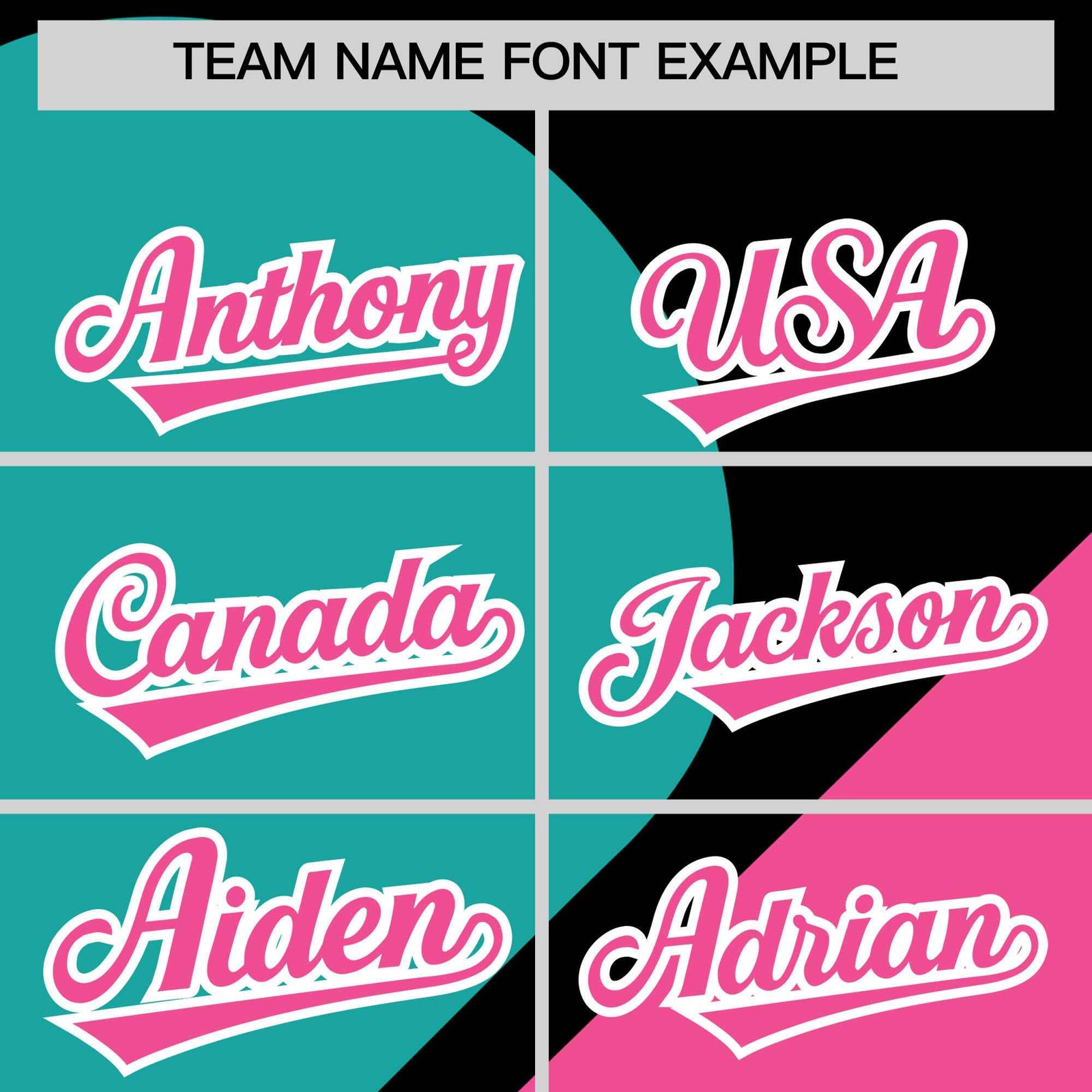 Custom Black Aqua-Pink Color Block Personalized Half Heart Pattern Authentic Baseball Jersey
