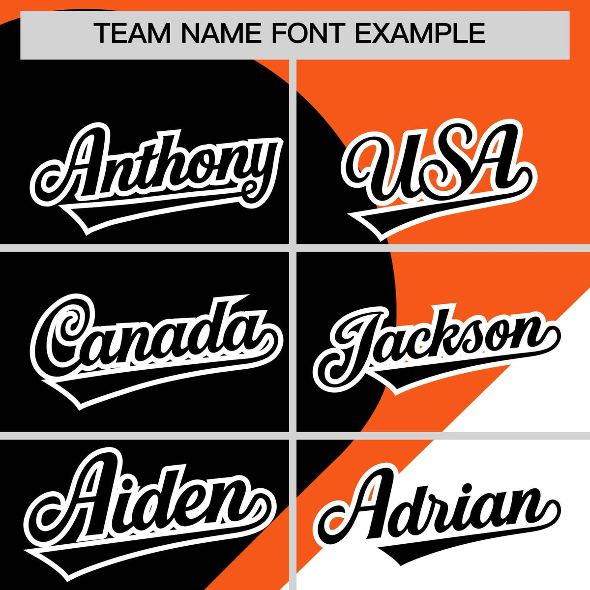 Custom Orange Black-White Color Block Personalized Half Heart Pattern Authentic Baseball Jersey