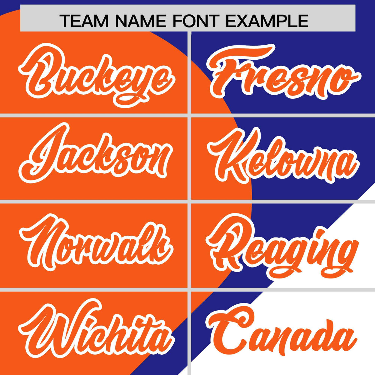 Custom Royal Orange-White Color Block Personalized Half Heart Pattern Authentic Baseball Jersey