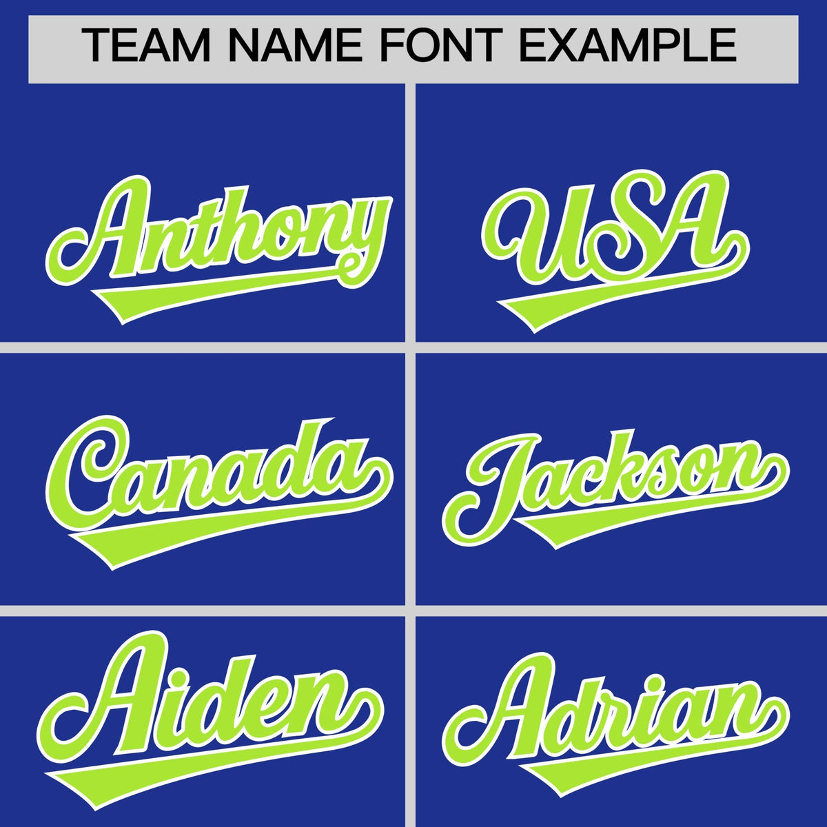 Custom Royal Blue Neon Green Side Camo Style Personalization Baseball Jersey| KXKSHOP