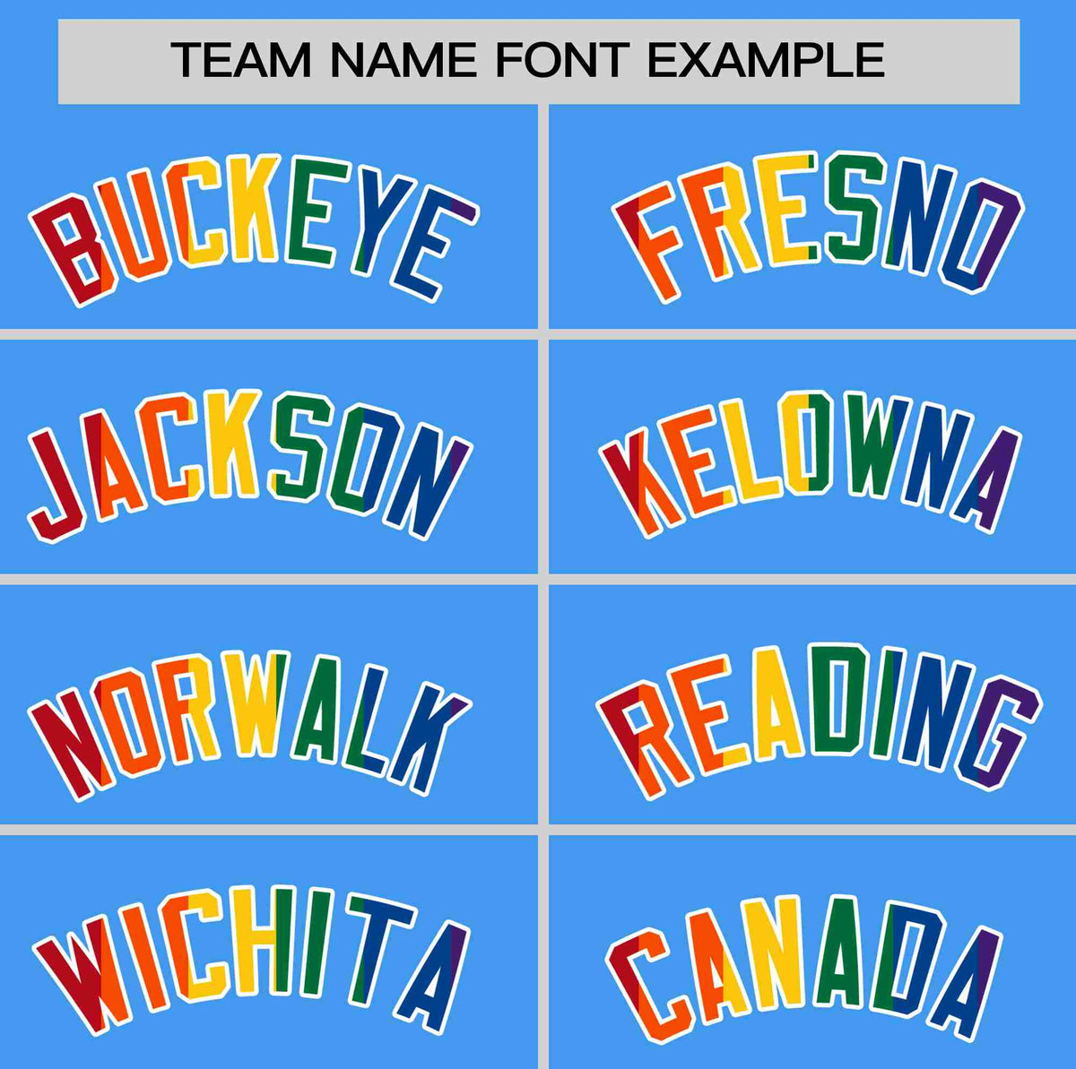 Custom Powder Blue LGBT Rainbow For Pride Month Classic Style Authentic Baseball Jersey