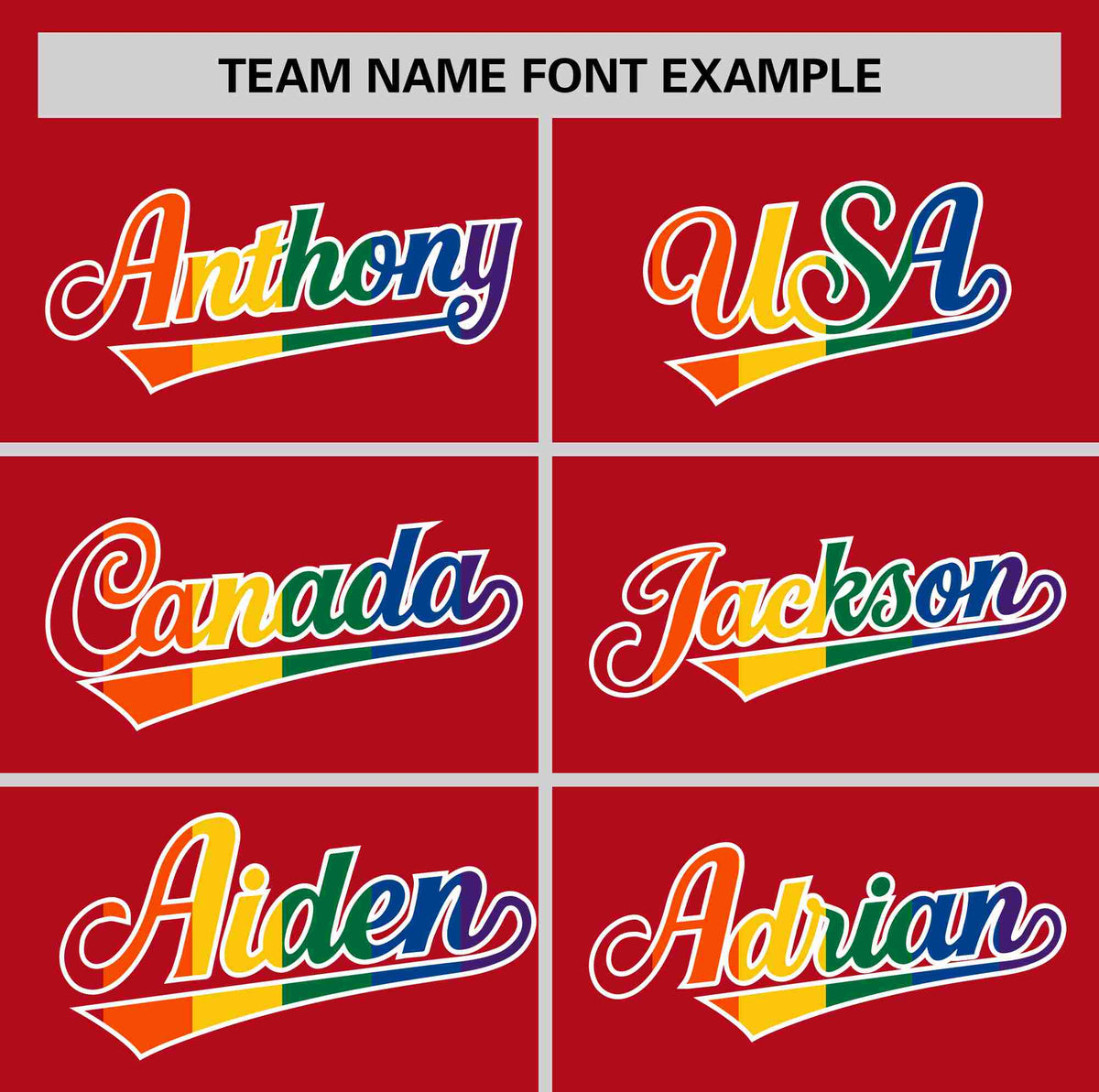 Custom Red LGBT Rainbow For Pride Month Classic Style Authentic Baseball Jersey