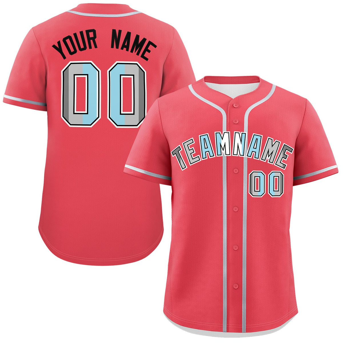 Custom Light Red Demiboy For Pride Month Classic Style Authentic Baseball Jersey