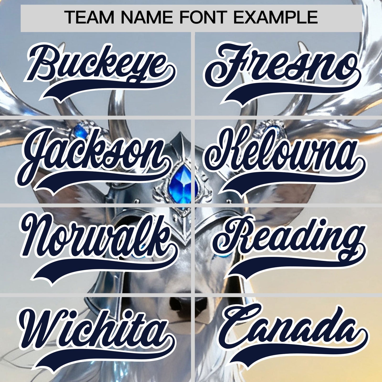 Custom White Navy Deer Animal Series Personalization Graffiti Pattern Baseball Jersey| KXKSHOP